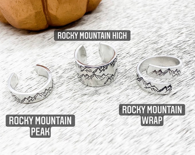 Rocky Mountain High Collection Ring, Western, Country, Boho, Outdoors, Camping, Southern, Cowboy, Cowgirl, Gift, Birthday, Christmas
