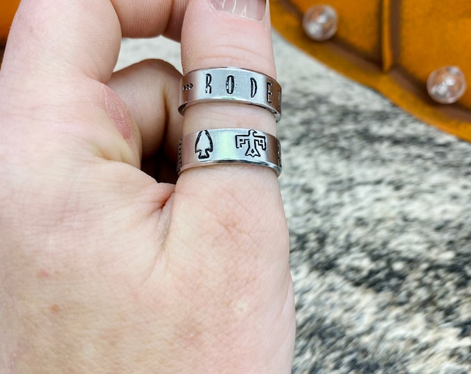 Rodeo Thunderbird Aztec Stackable Statement Ring, Western, Country, Boho, Gypsy, Hippie, Southern, Cowboy, Cowgirl