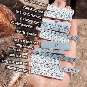 Western Rings, Buffalo, Steer Skull, Cow, Wrap Ring, Country, Cowgirl, Cowboy, Southwestern Rings, Gifts