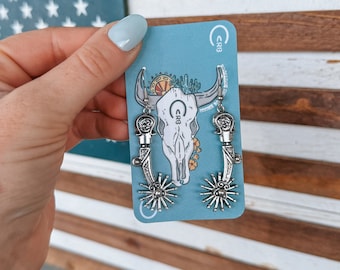 Spur ‘Em Cowboy Earrings
