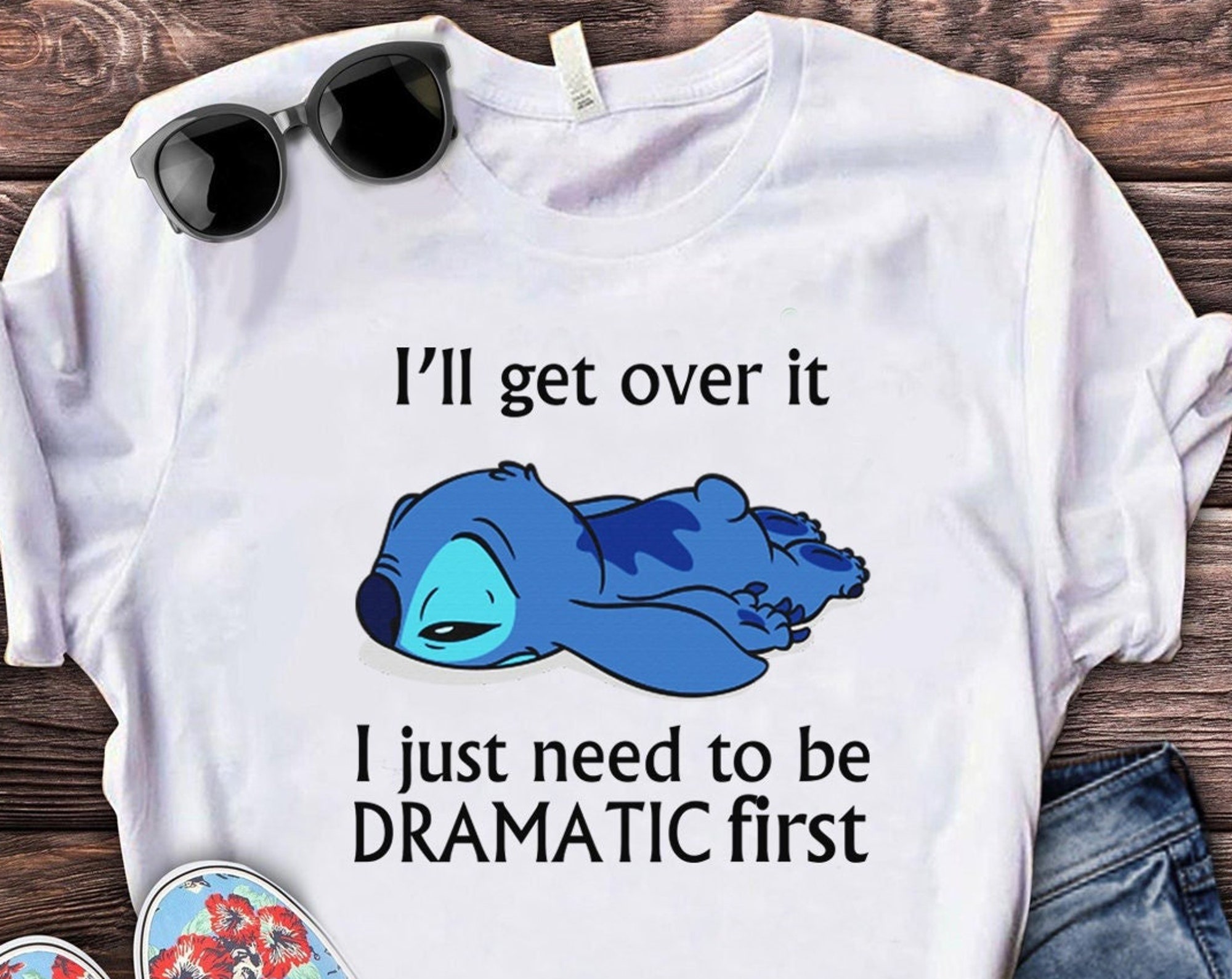 Discover I Just Need To Be Dramatic First, Funny Stitch Shirt, Disney Lilo and Stitch Friend Shirt