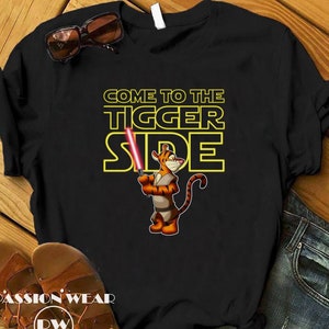 Come To The Tigger Side Shirt, Tigger Star Wars Shirt, Tigger With Lightsaber, Tigger Darth Vader Tee, Funny Tigger Tee, Tigger Vacay Mode