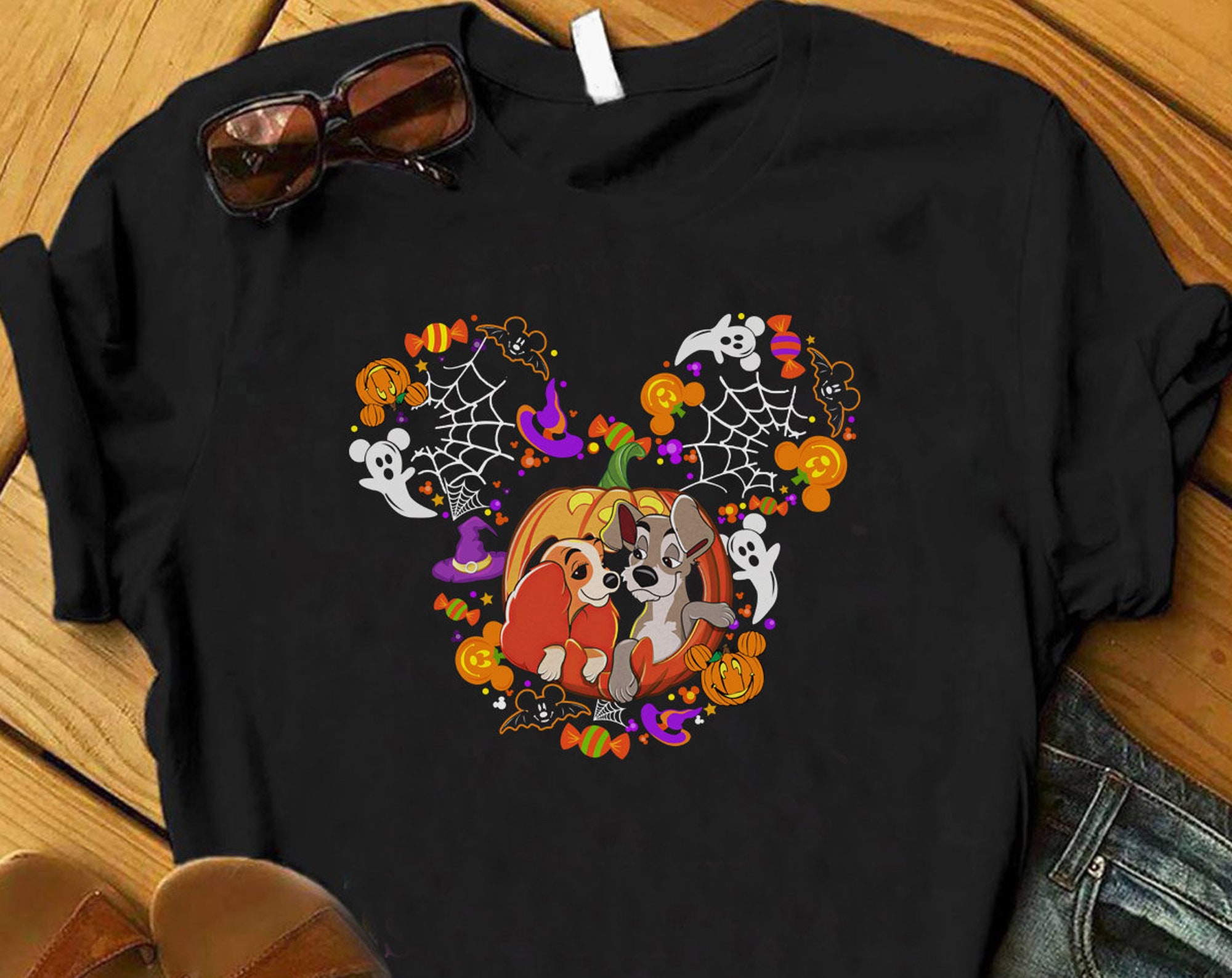 Lady and The Tramp Halloween Shirt