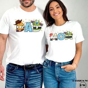 Disney Toy Story Mom and Dad Shirt, Toy Story Inspired, Toy Story Family Shirts, Buzz Lightyear, Disney Toy Story Tee, Toy Story Dinosaur