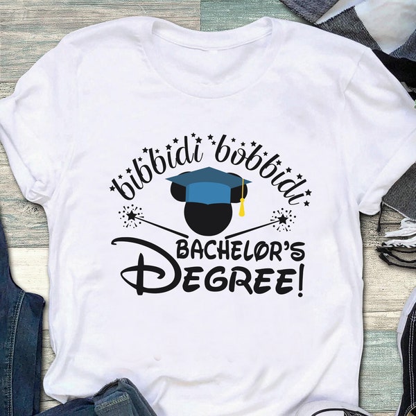 Bibbidi Bobbidi Bachelor Graduation shirt, The Bachelor Shirt, Graduate Disney Shirt, 2024 Grad Shirt, Class of 2024, Bachelor Disney Shirt