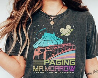 Paging Mr Morrow Comfort Colors® Shirt, Disney Space Mountain Shirt, Tomorrowland Tee, Disney People Mover, Magic Kingdom’s Peoplemover