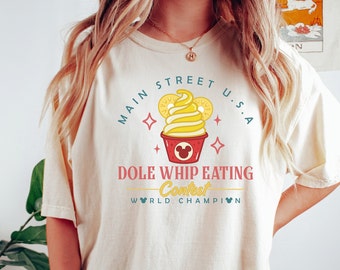 Main Street USA Dole Whip Eating Contest Shirt, Disney Dole Whip Tee Disney Inspired, Family Vacation Shirt, Disney Vacation Shirt