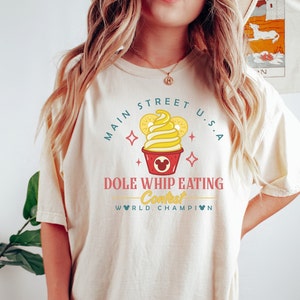 Main Street USA Dole Whip Eating Contest Shirt, Disney Dole Whip Tee Disney Inspired, Family Vacation Shirt, Disney Vacation Shirt