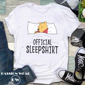 Pooh Official Sleeping Shirt, Pooh Bear Shirt, Winnie The Pooh Shirt, Sleepy Pooh Shirt, Funny Pooh Shirt, Oh Bother Shirt