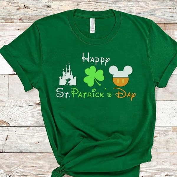 Mickey Mouse Shamrock St Patrick's Day, Mickey Clover Shirt, Disney St Patrick's Tee, Saint Pat's Leprechaun, Patrick Day Disney Shirt