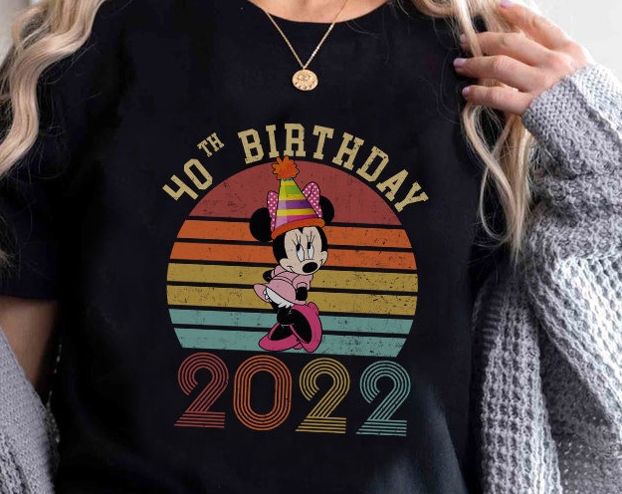 Custom Vintage Minnie Mouse 40 Years Old Shirt, Personalized Gift