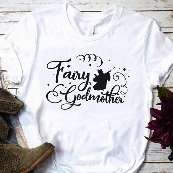 Disney’s Fairy Godmother Shirt, Cinderella Fairy Godmother Shirt, Godmother Reveal, Shirt for Godmother, Baptism Shirt, Mother's Day Shirt