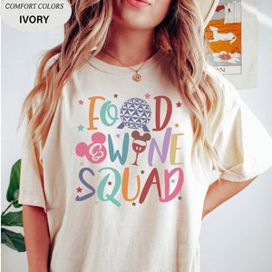 Food Wine Squad Shirt, Epcot food and Wine Festival, Epcot Drinking Group Shirts, Disney Group Shirt, Disney Matching Shirt