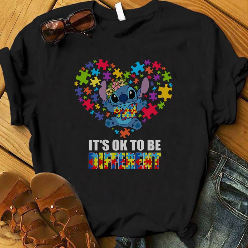 it's ok to be different autism shirt
