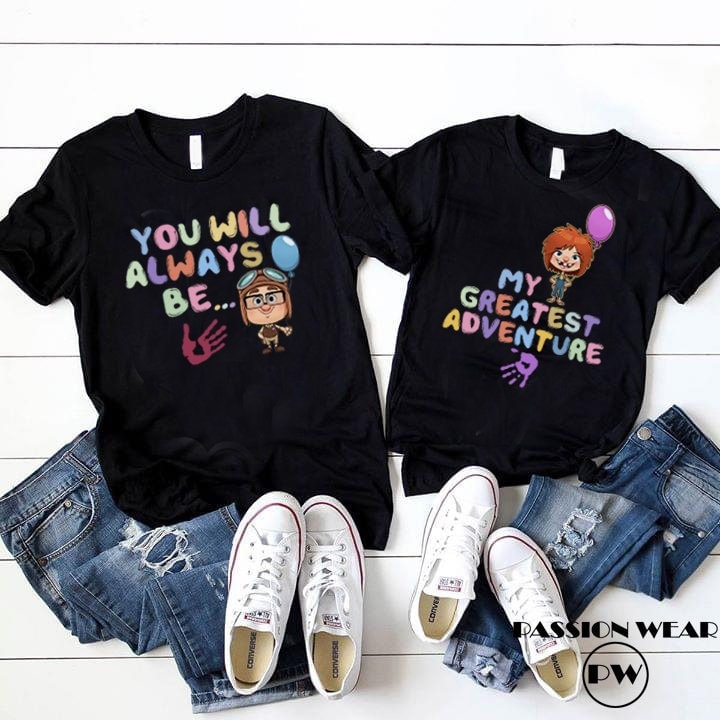 Discover You Will Always Be My Greatest Adventure Shirt, Up Movie Couple Tees, Carl and Ellie Valentine Tee
