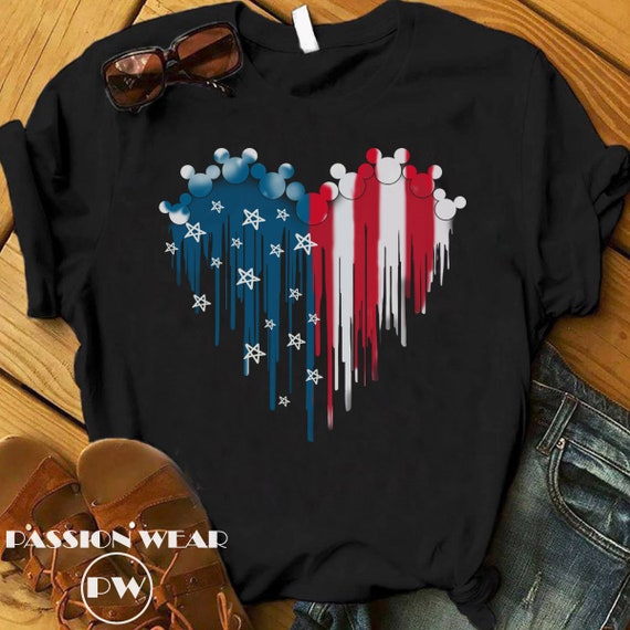 Mickey American Flag 4th of July Shirts 