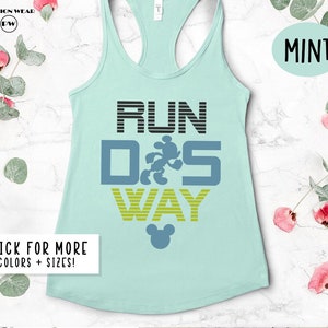 Run Dis Way Tank, Disney 5k Running Tank, Mickey Running Tank, Disney Half Marathon Tank, Run Disney Tank, Disney 5K, Disney 10K Tank