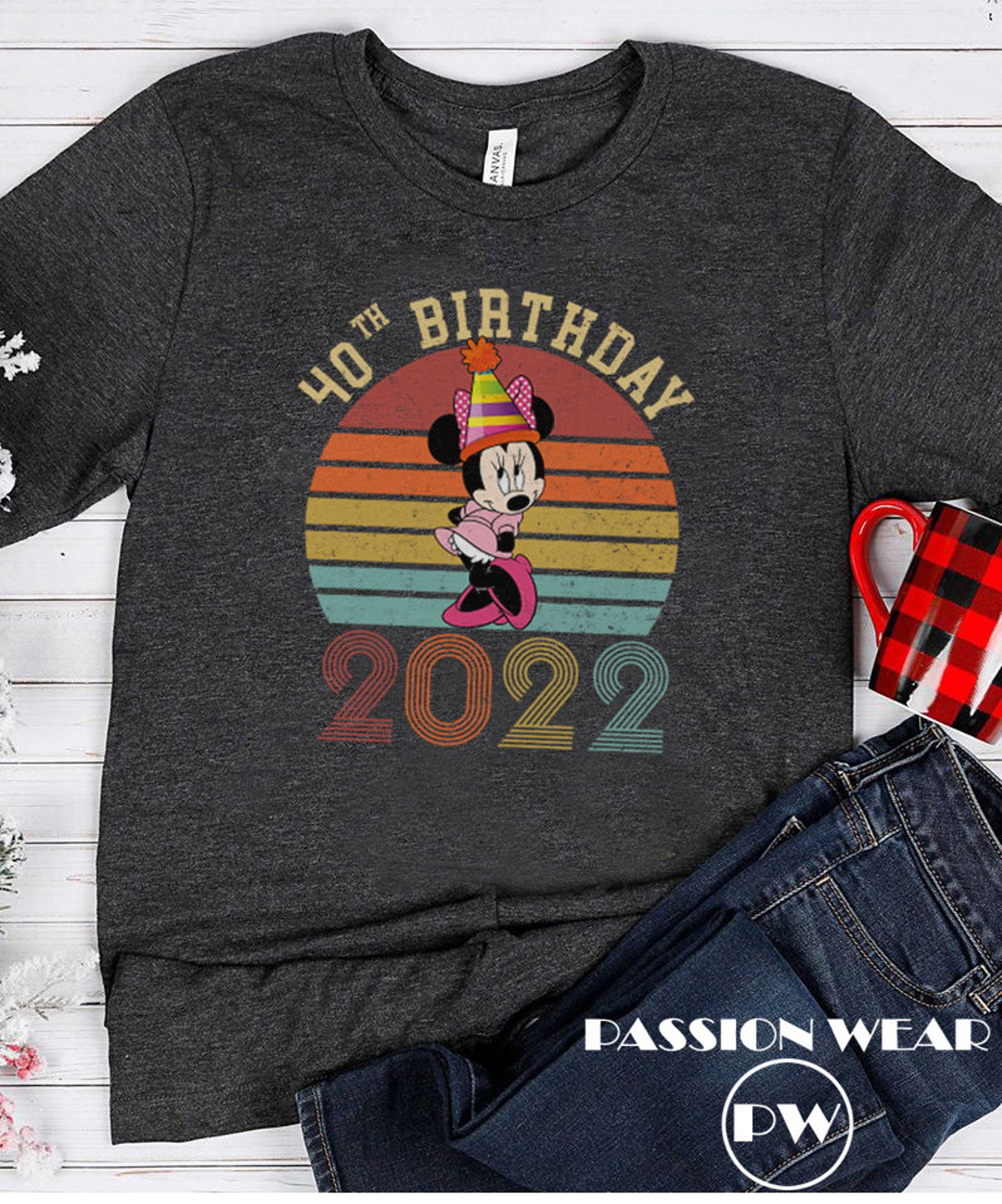 Custom Vintage Minnie Mouse 40 Years Old Shirt, Personalized Gift