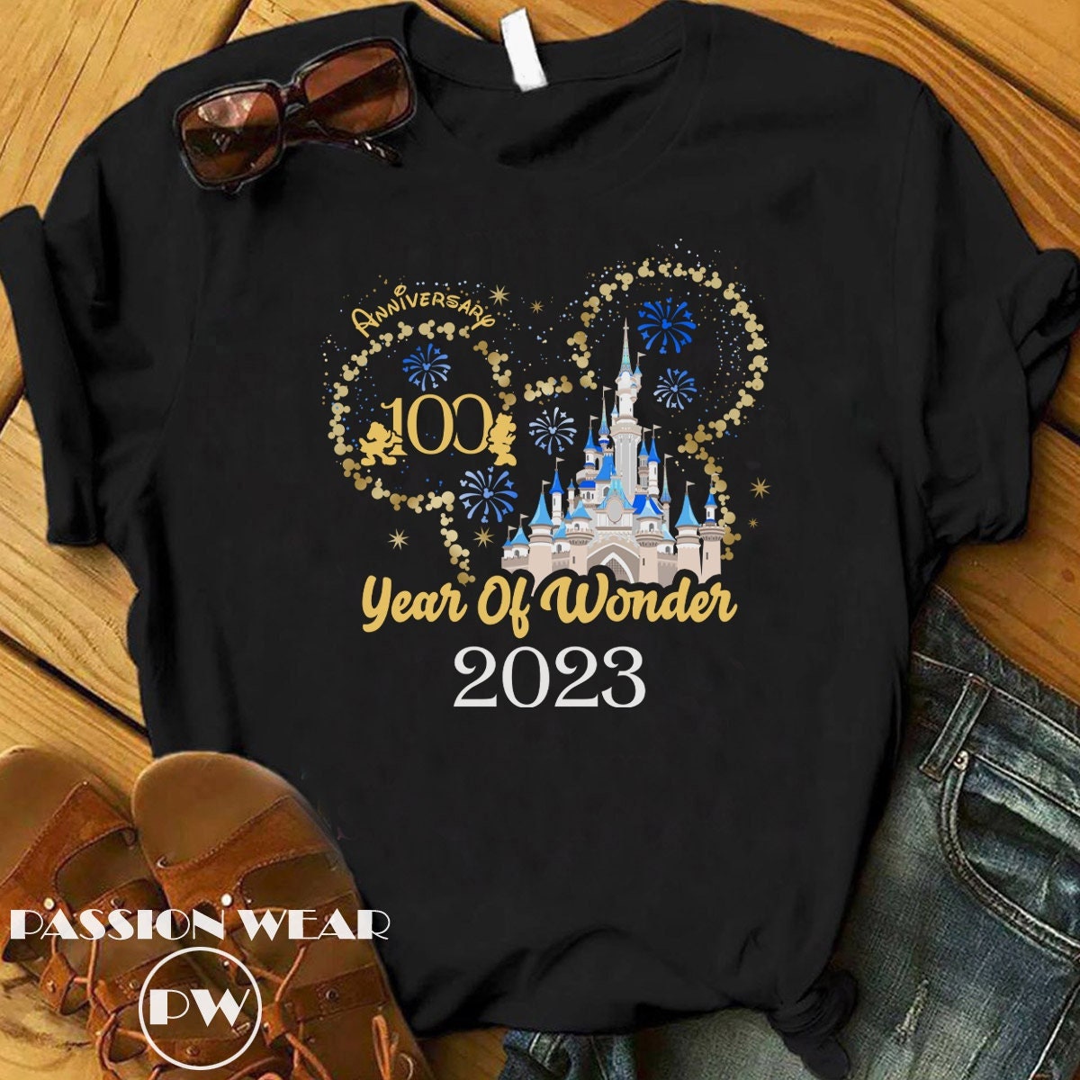 Disney 100th Anniversary Shirt, Magic Kingdom Shirt, Mickey Ears Anniversary Tee