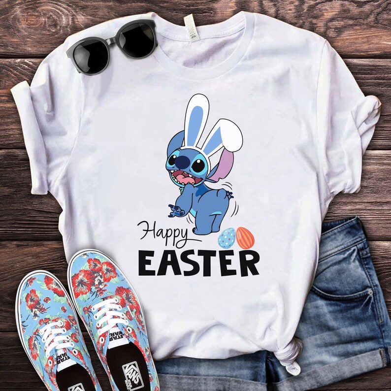 Stitch Happy Easter Shirt Disney Easter Egg Shirt Lilo & | Etsy