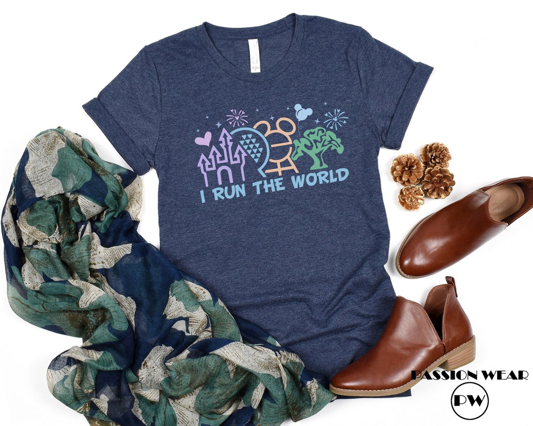 I Run the World Run Disney Shirt, Disney Running Tee, Disney 5k Shirt, Disney Marathon Shirt