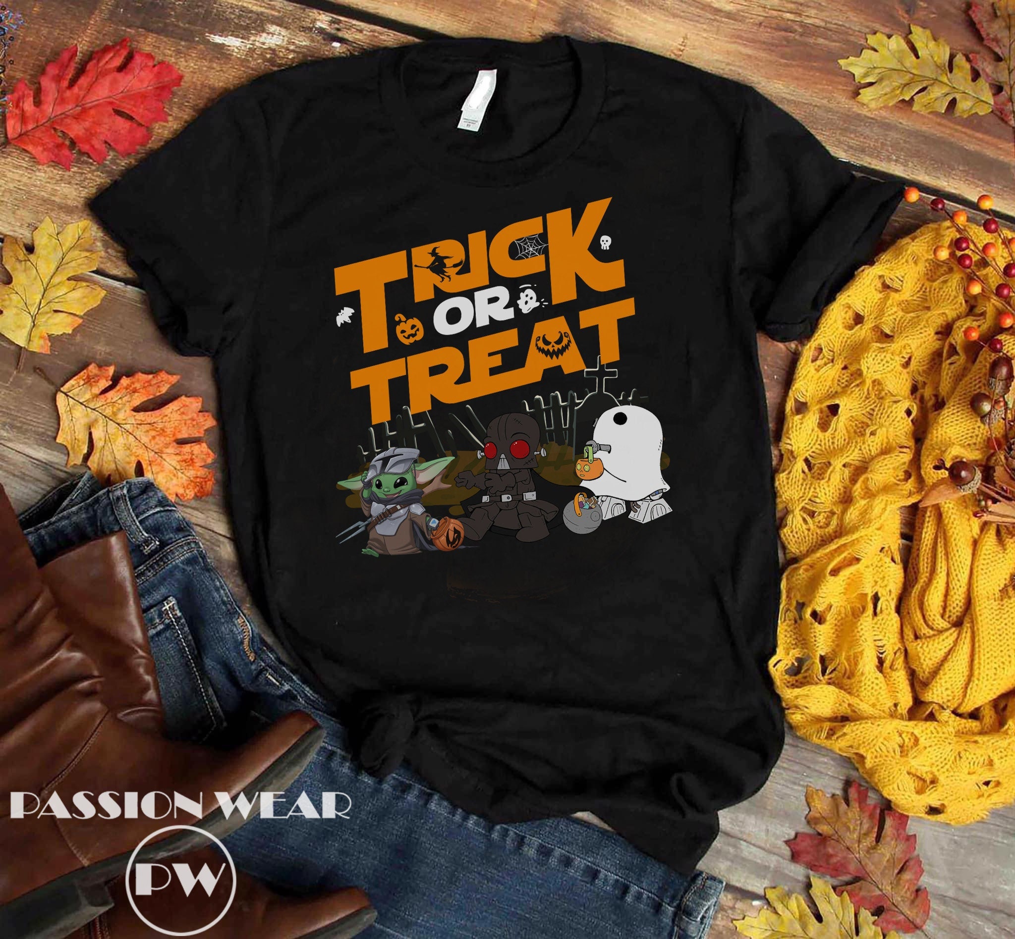 Discover Trick Or Treat Star Wars Halloween T-Shirt