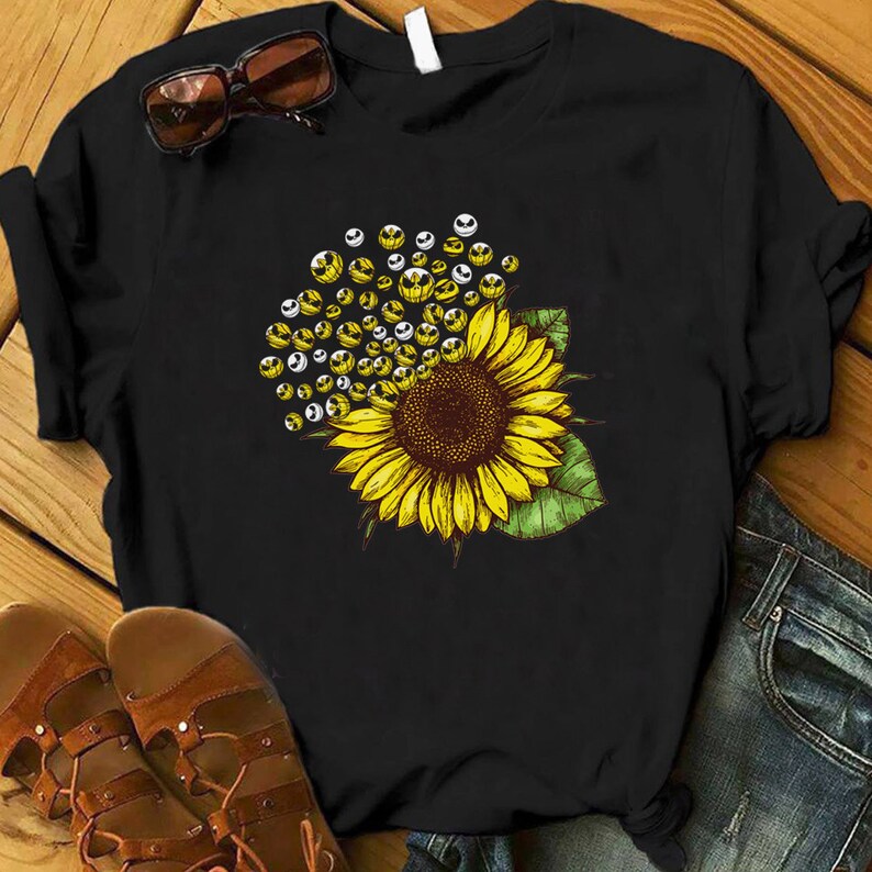 Jack Head Sunflower Shirt Cute Nightmare Before Christmas | Etsy