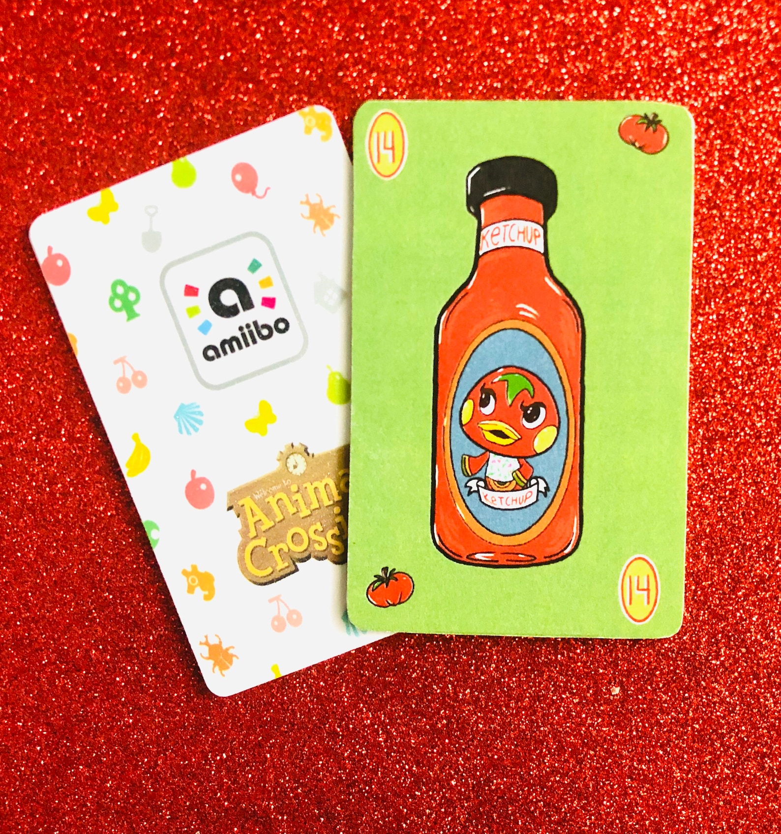 Animal Crossing NFC tarjeta amiibo . Tarjeta Ketchup Amiibo . Etsy