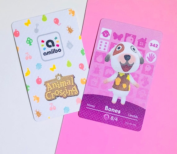 Bones amiibo card . Animal Crossing NFC amiibo card . Bones | Etsy