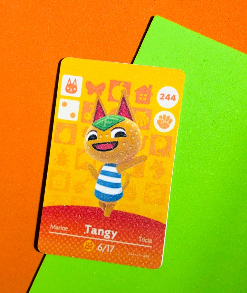 Tangy Amiibo card . Animal Crossing NFC amiibo card . Tangy Etsy