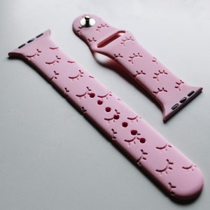 Lash design Apple Watch band cute engraved design series Se, 1, 2, 3, 4, 5, 6, 7