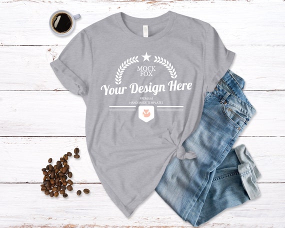 Download Free Athletic Heather Gray T Shirt Mockup Bella Canvas 3001 T Shirt Psd New Download Psd Mockup Design Resources Free Mockup Design