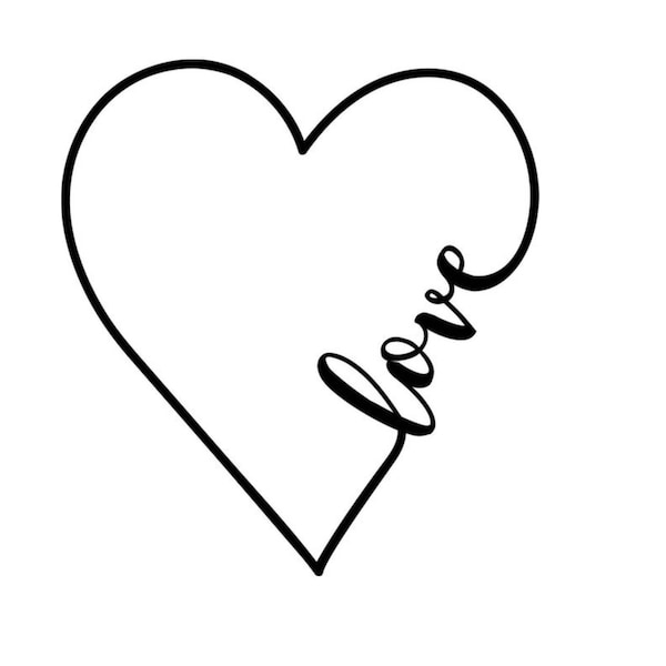 Imagen digital de corazón de amor