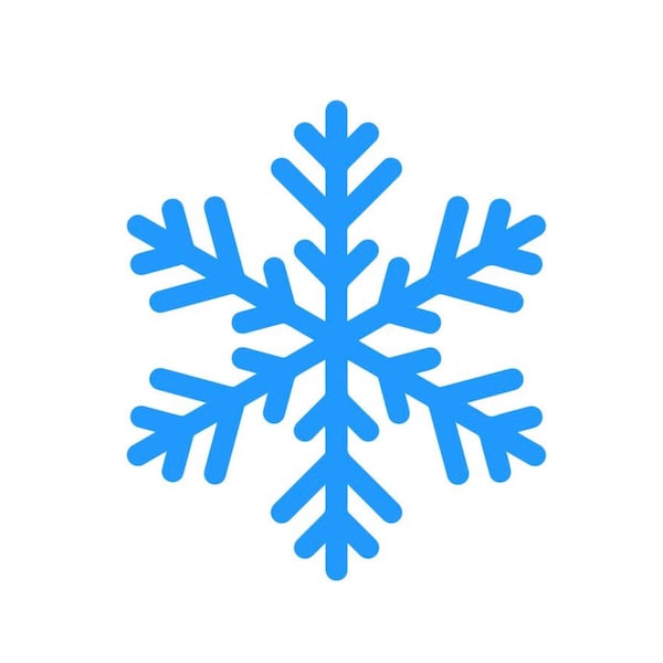 Semplice fiocco di neve in formato SVG