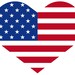 USA Heart Flag. SVG JPEG