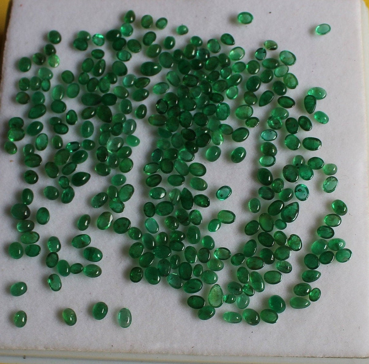 Sandawana Emerald Cabochon Oval Gemstone Natural Emerald | Etsy