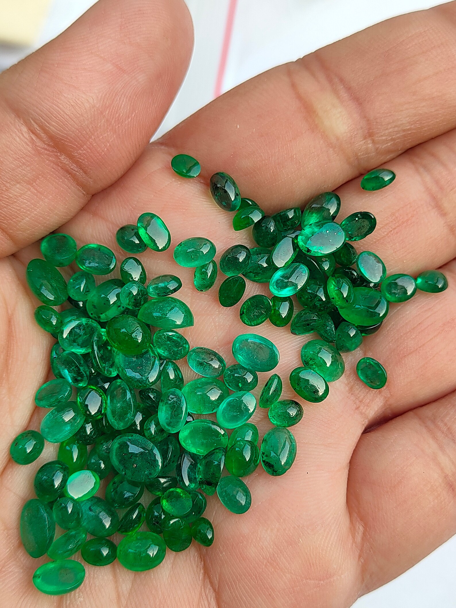Piedra preciosa esmeralda natural, esmeralda mayorista, lote de