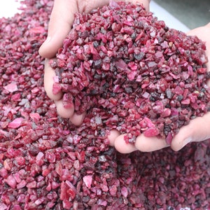 Raw Ruby Rough – Bangkok Glass Filled, Mixed Color (37500 Carat)