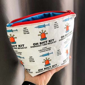 Oh Sht Kit Zipper Tubie Pouch G tube/J tube/NG tube/PEG/tubie feeding tube supply pouch. Custom designed. image 1