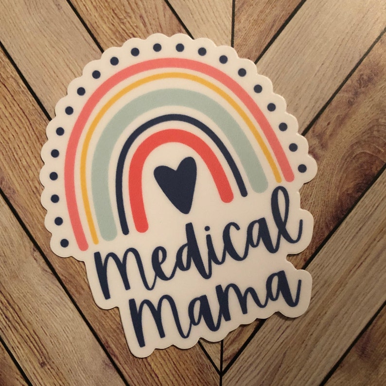 Medical Mama Sticker medically complex, medically fragile, feeding tube, disability advocate, disabled advocate, medically complex mom image 4