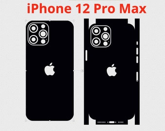 Apple iPhone 12 Pro Max - Vector Cut File - Skin Template