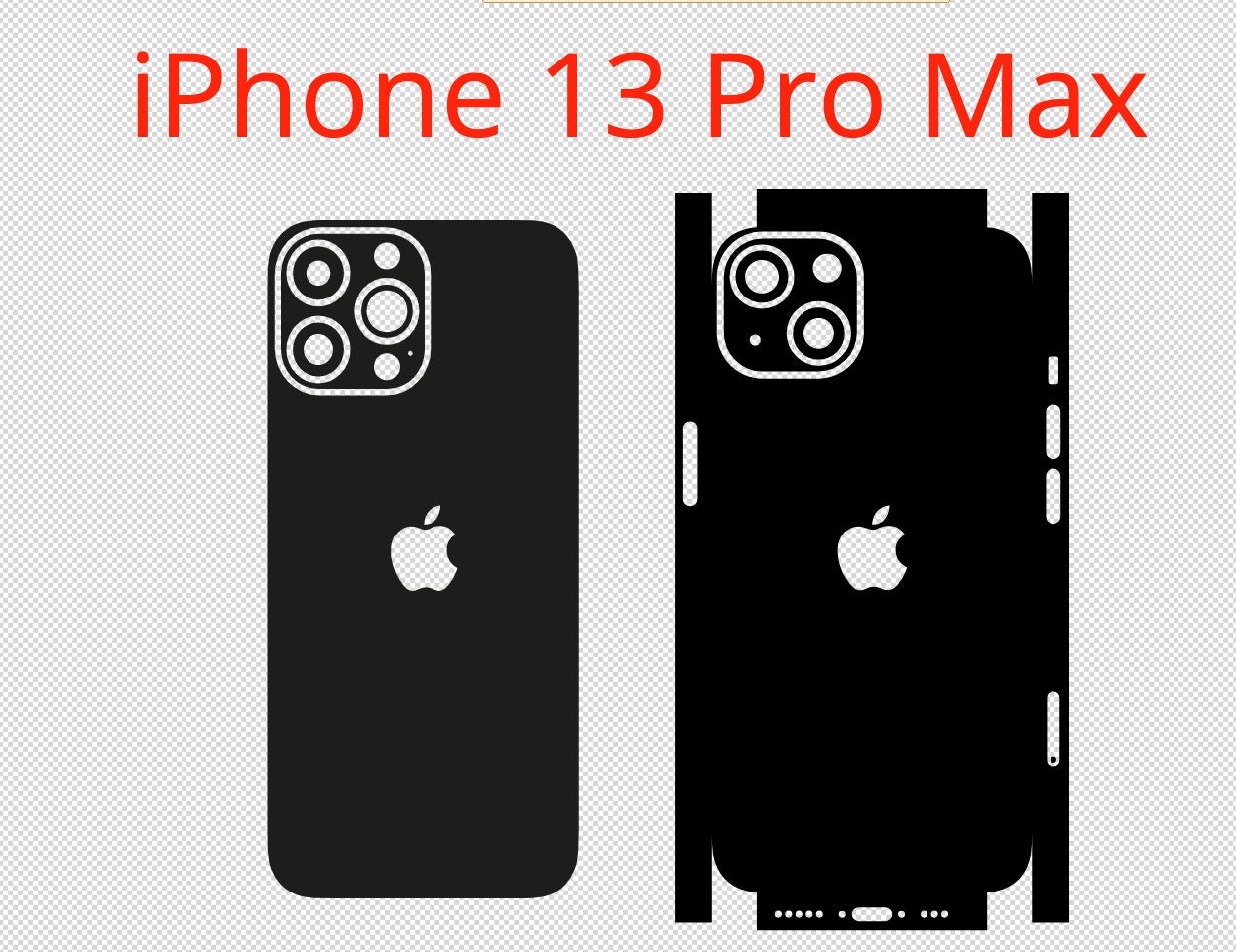Apple Iphone 13 Pro Max Vector Cut File Skin Template - Etsy