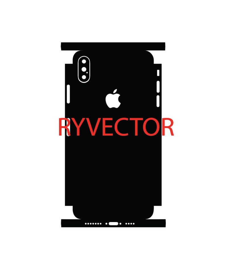 Apple iPhone XS Max Vector Cut File Skin Template | Etsy