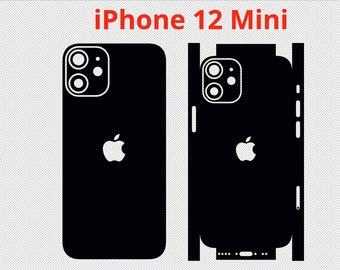 Apple iPhone 12 Mini - Vector Cut File - Skin Template