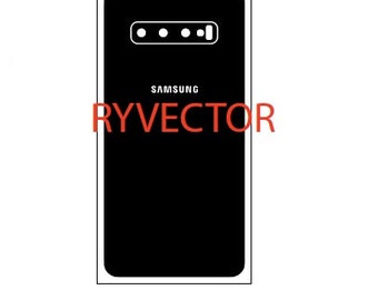 Samsung Galaxy S10 - REAR ONLY - Vector Cut File - Skin Template