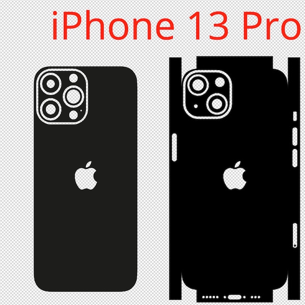 Apple iPhone 13 Pro - Vector Cut File - Skin Template