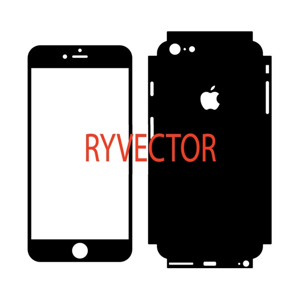 iPhone 6+ Plus Vector Cut File - Skin Template