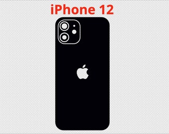 Apple iPhone 12 - Vector Cut File - Skin Template