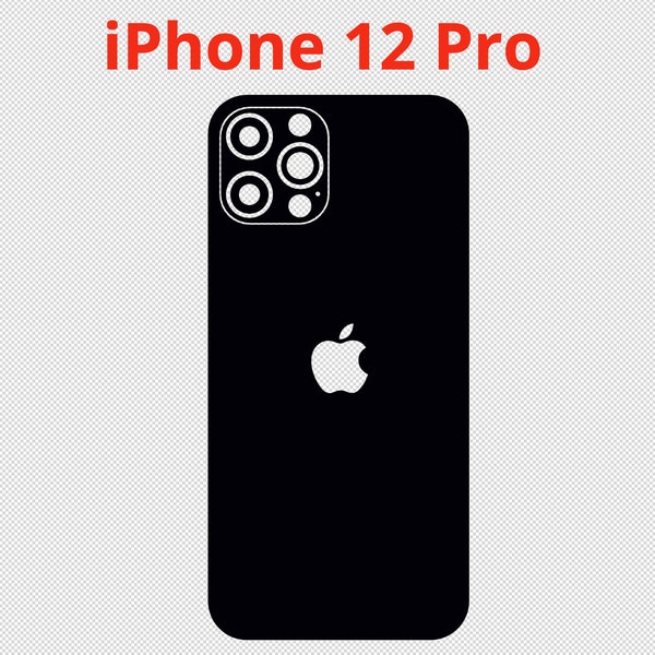 Apple iPhone 12 Pro - Vector Cut File - Skin Template