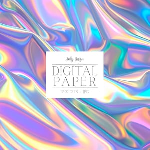 Holographic silver foil texture - Rainbow shimmering metallic backgrounds
